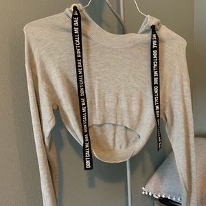 Sweater crop top!!